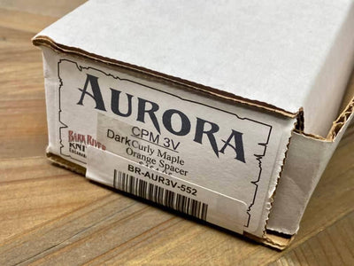 Bark River Aurora 3V Dark Curly Maple - Orange Spacer (USA) - NORTH RIVER OUTDOORS