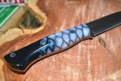 Bark River Aurora CPM 3V Knife w/ Nebula Dragon Scale (USA) - NORTH RIVER OUTDOORS