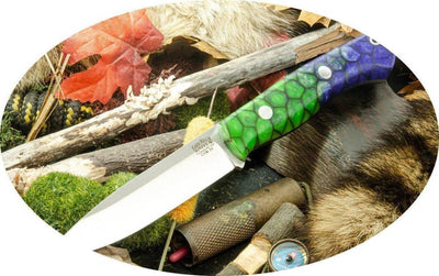 Bark River Aurora Knife CPM 3V Mystic Dragon Scale Handles (USA) - NORTH RIVER OUTDOORS