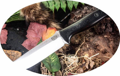 Bark River Bravo 1.25 LT Knife CPM 3V Black G-10 Black Pins (USA) - NORTH RIVER OUTDOORS