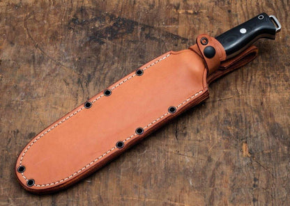 Bark River Bravo Crusader 3V Knife Sandy Tigertail Maple Burl (USA) - NORTH RIVER OUTDOORS
