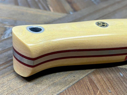 Bark River Bushcraft Scout Knife MagnaCut Antique Ivory Micarta Handles (USA) - NORTH RIVER OUTDOORS