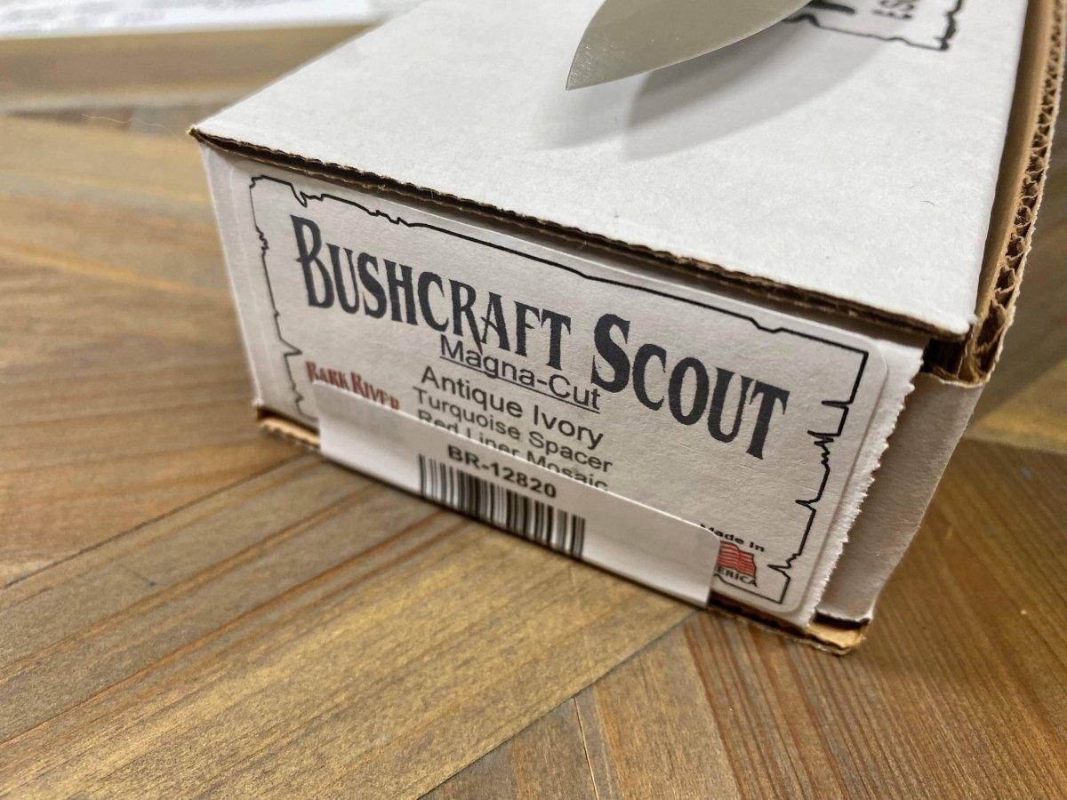 Bark River Bushcraft Scout Knife MagnaCut Antique Ivory Micarta Handles (USA) - NORTH RIVER OUTDOORS