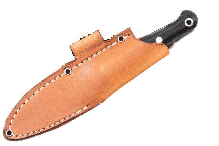Bark River Bushcraft Scout Knife MagnaCut Elk Handles Black Liners 