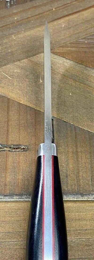 Bark River Classic Drop Point Hunter Knife S45VN Black Micarta Red Liners Mosaic Pins - NORTH RIVER OUTDOORS