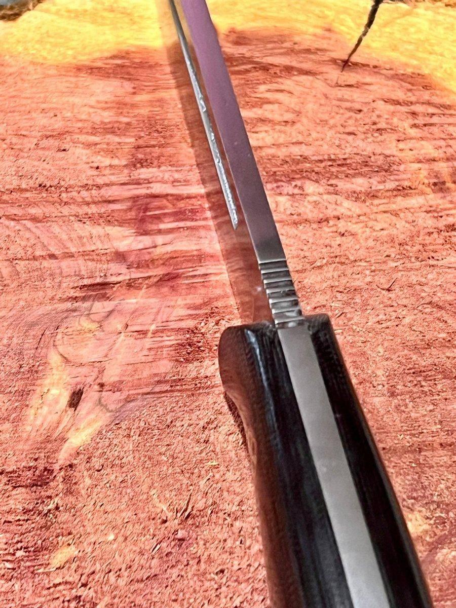 Bark River Cub 3V Black Canvas Micarta Knife Mosaic Pins (USA) - NORTH RIVER OUTDOORS