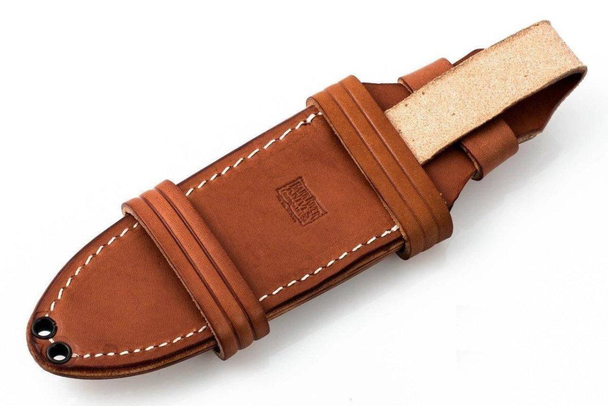 Bark River Cub 3V Black Linen Micarta Knife Red Liners Mosaic Pins (USA) - NORTH RIVER OUTDOORS