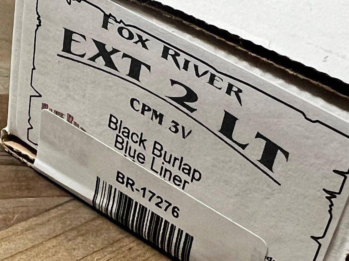 Bark River Fox River EXT-2 LT 3V Black Burlap Blue Liners Mosaic Pins (USA) - NORTH RIVER OUTDOORS