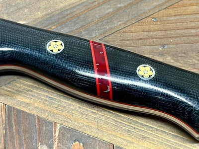 Bark River Fox River EXT-2 LT 3V Black Canvas Micarta Bloody Basin Spacer Red Liners Mosaic Pins (USA) - NORTH RIVER OUTDOORS