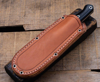 Bark River Gunny Scandi CPM 3V Dark Curly Maple, Black Liners, Mosaic Pins - NORTH RIVER OUTDOORS