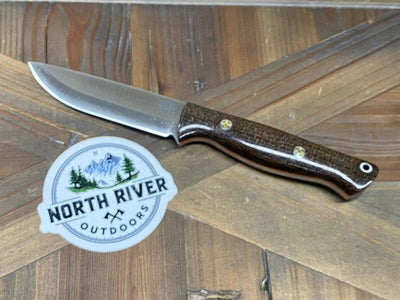 Bark River Gunny Scandi CPM 3V OD Green Burlap, Orange Liners, Mosaic Pins - NORTH RIVER OUTDOORS
