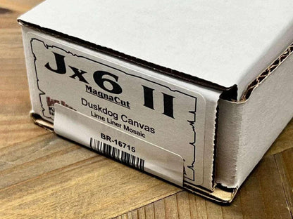 Bark River JX6 II MagnaCut Duskdog Canvas Handles Lime Green Mosaic Pins (USA) - NORTH RIVER OUTDOORS