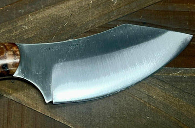 Bark River JX6 II MagnaCut Fixed Knife Black Ash Burl Black Liners Mosaic Pins (USA) - NORTH RIVER OUTDOORS