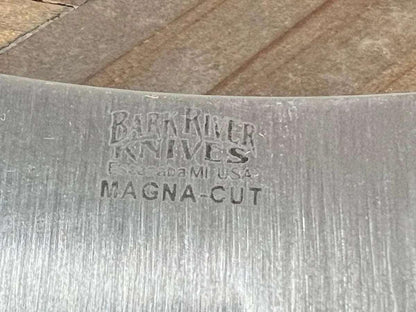 Bark River JX6 II MagnaCut Fixed Knife Black Micarta Bloody Spacer Black Liners Mosaic Pins (USA) - NORTH RIVER OUTDOORS