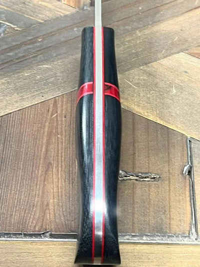 Bark River JX6 II MagnaCut Fixed Knife Black Micarta Bloody Spacer Black Liners Mosaic Pins (USA) - NORTH RIVER OUTDOORS