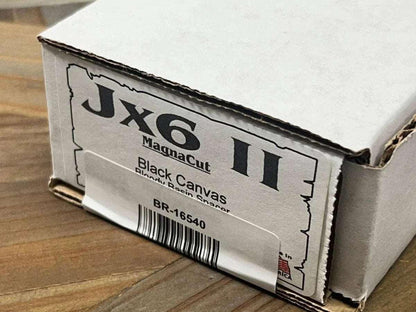 Bark River JX6 II MagnaCut Fixed Knife Black Micarta Bloody Spacer Black Liners Mosaic Pins (USA) - NORTH RIVER OUTDOORS