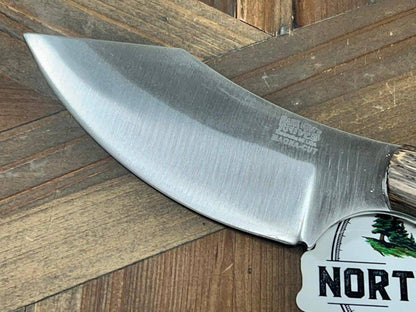 Bark River JX6 II MagnaCut Fixed Knife Bog Oak Bone Spacer White Liners Mosaic Pins (USA) - NORTH RIVER OUTDOORS