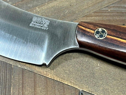 Bark River JX6 II MagnaCut Fixed Knife Desert Ironwood Turquoise Spacer Red Liners Mosaic Pins (USA) - NORTH RIVER OUTDOORS