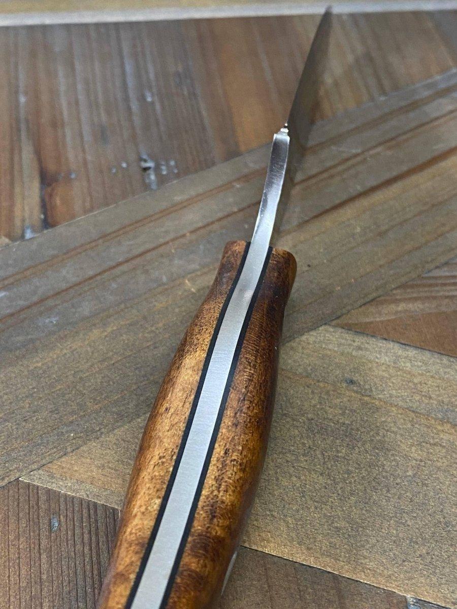 Bark River JX6 MagnaCut Dark Curly Maple - Black Liners #3 (USA) - NORTH RIVER OUTDOORS