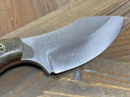 Bark River JX6 MagnaCut Green Canvas Micarta Red Liners Mosaic Pins (USA) - NORTH RIVER OUTDOORS