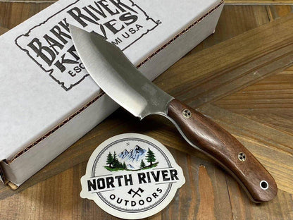 Bark River JX6 MagnaCut Walnut Burl Black Liners Mosaic Pins (USA) - NORTH RIVER OUTDOORS