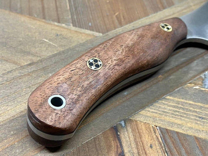 Bark River JX6 MagnaCut Walnut Burl Black Liners Mosaic Pins (USA) - NORTH RIVER OUTDOORS