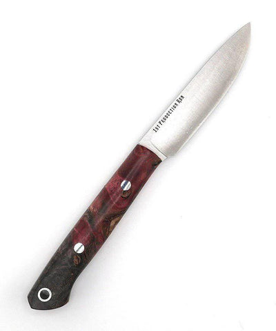 Bark River Little Creek II Field Knife MagnaCut Hellfire Maple Burl Handles (USA) - NORTH RIVER OUTDOORS