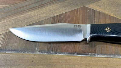 Bark River Matterhorn Fixed Blade CPM-S45VN Black Linen Micarta Mosaic Pins - NORTH RIVER OUTDOORS