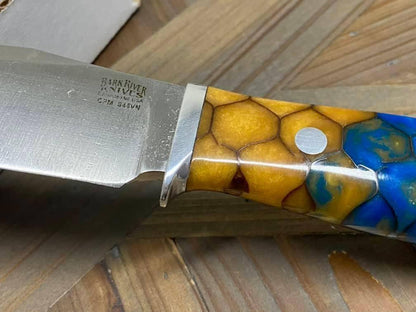 Bark River Matterhorn Fixed Blade Knife CPM-S45VN Amber Sea Dragon Scale - NORTH RIVER OUTDOORS