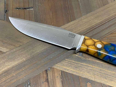 Bark River Matterhorn Fixed Blade Knife CPM-S45VN Amber Sea Dragon Scale - NORTH RIVER OUTDOORS