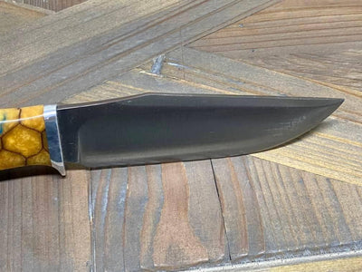 Bark River Matterhorn Fixed Blade Knife CPM-S45VN Amber Sea Dragon Scale - NORTH RIVER OUTDOORS