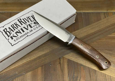 Bark River Matterhorn Fixed Blade Knife CPM-S45VN Walnut Burl Mosaic Pins - NORTH RIVER OUTDOORS