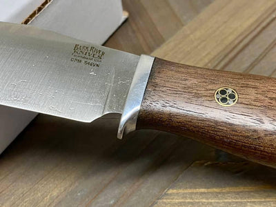 Bark River Matterhorn Fixed Blade Knife CPM-S45VN Walnut Burl Mosaic Pins - NORTH RIVER OUTDOORS