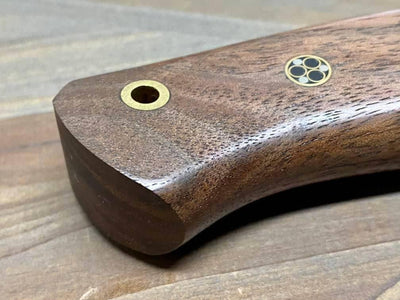 Bark River Matterhorn Fixed Blade Knife CPM-S45VN Walnut Burl Mosaic Pins - NORTH RIVER OUTDOORS