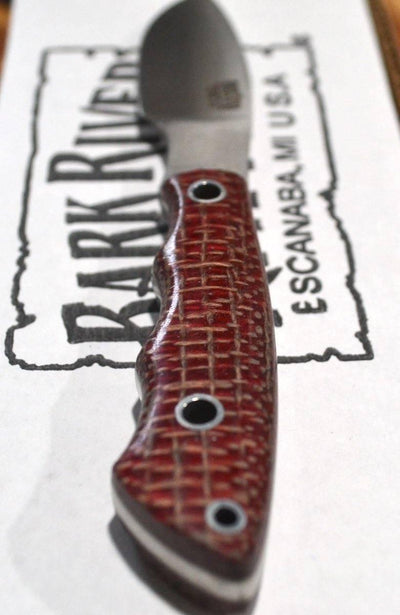 Bark River Mini Canadian CPM 3V Knife Micarta w/ White Liners (USA) - NORTH RIVER OUTDOORS