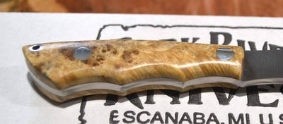 Bark River Mini Canadian CPM 3V Knife Natural Elder Burl #1 (USA) - NORTH RIVER OUTDOORS