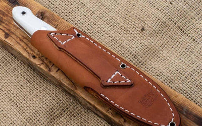 Bark River Mountaineer II Knife CruWear Black Burlap Micarta (USA) - NORTH RIVER OUTDOORS