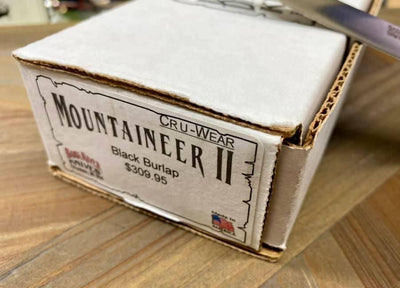 Bark River Mountaineer II Knife CruWear Black Burlap Micarta (USA) - NORTH RIVER OUTDOORS