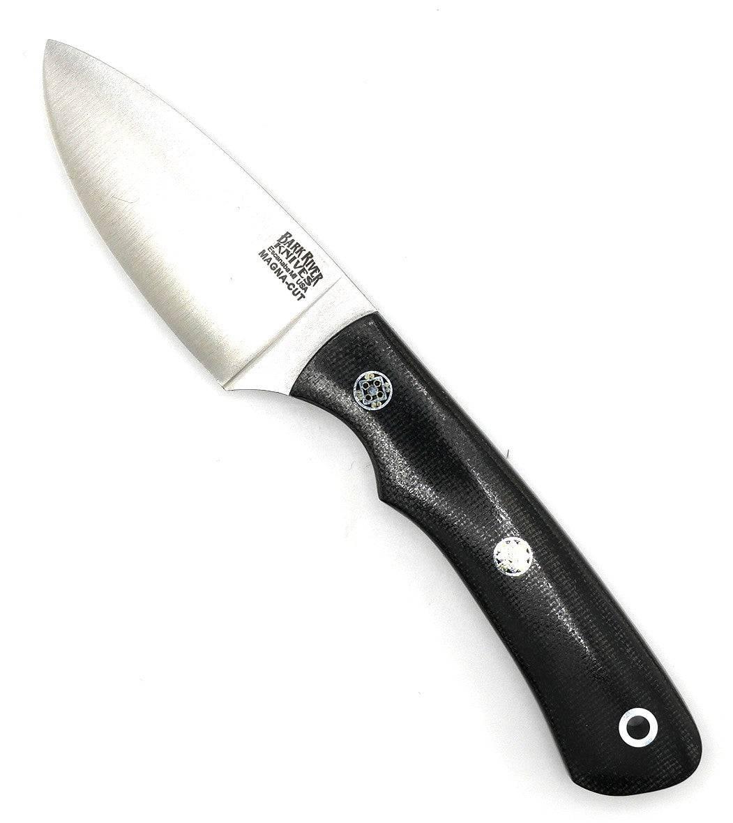 Bark River PSK EDC Magna Cut Black Canvas Micarta - Mosaic Pins 