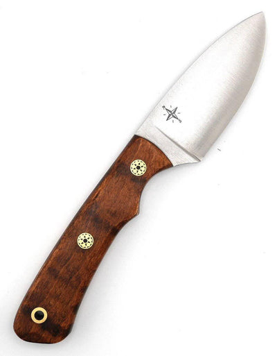 Bark River PSK EDC Magna Cut Dark Curly Maple #3 - Black Liners - Mosaic Pins - NORTH RIVER OUTDOORS