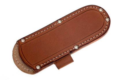 Bark River Puukko 3V Knife Green Linen Micarta - Orange Liners (USA) - NORTH RIVER OUTDOORS