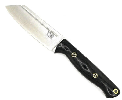 Bark River Taskmaster MagnaCut Black Canvas Micarta - Red Liners - Mosaic Pins (USA) - NORTH RIVER OUTDOORS