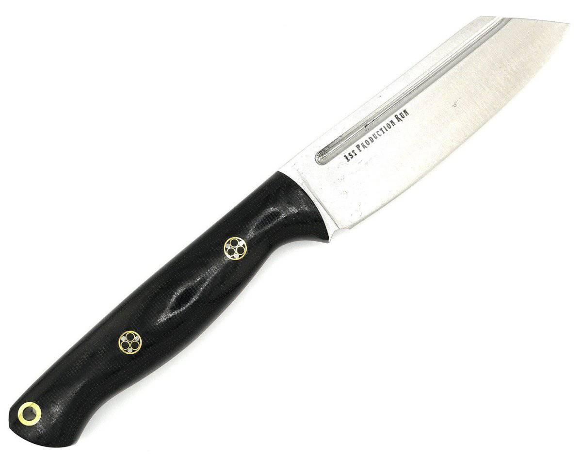 Bark River Taskmaster MagnaCut Black Canvas Micarta - Red Liners 