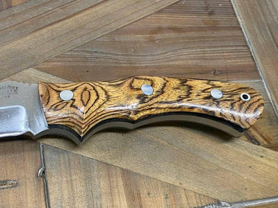 Bark River Trakker Fixed Blade Knife Bocote Wood (USA) - NORTH RIVER OUTDOORS