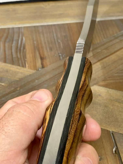 Bark River Trakker Fixed Blade Knife Bocote Wood (USA) - NORTH RIVER OUTDOORS