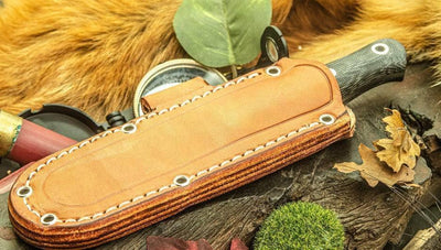 Bark River Ultralite Bushcrafter CPM 3V Black Micarta Handles Mosaic Pins - NORTH RIVER OUTDOORS