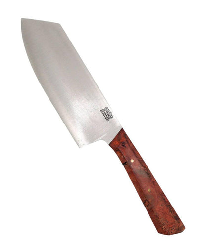 Bark River Wa Santoku Kitchen Knife MagnaCut Burnt Orange Maple Burl - NORTH RIVER OUTDOORS