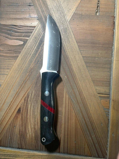 Bravo 1 LT MagnaCut Fixed Blade Black Micarta Bloody Spacer Mosaic Pins (USA) - NORTH RIVER OUTDOORS