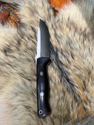 Bravo 1 LT MagnaCut Fixed Blade Desert Ironwood Burl Red Liners Mosaic Pins (USA) - NORTH RIVER OUTDOORS