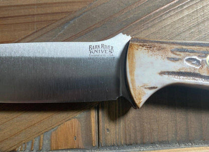 Bravo 1 LT MagnaCut Fixed Blade Elk Handles Turquoise Spacer Red Liners Mosaic Pins (USA) - NORTH RIVER OUTDOORS